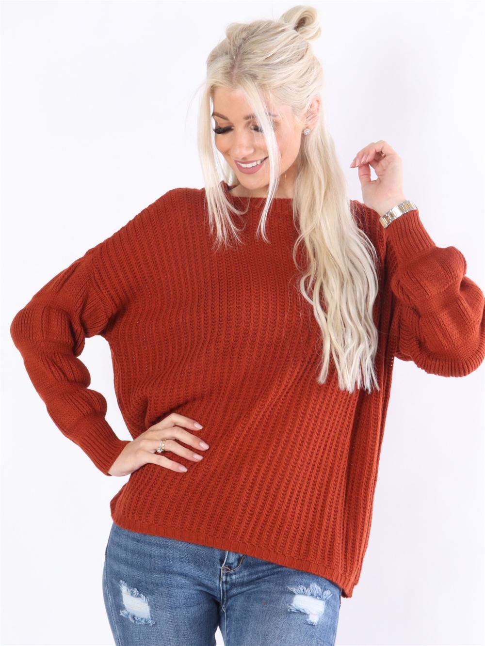 Marcia - Stickad blus med detaljerade ärmar